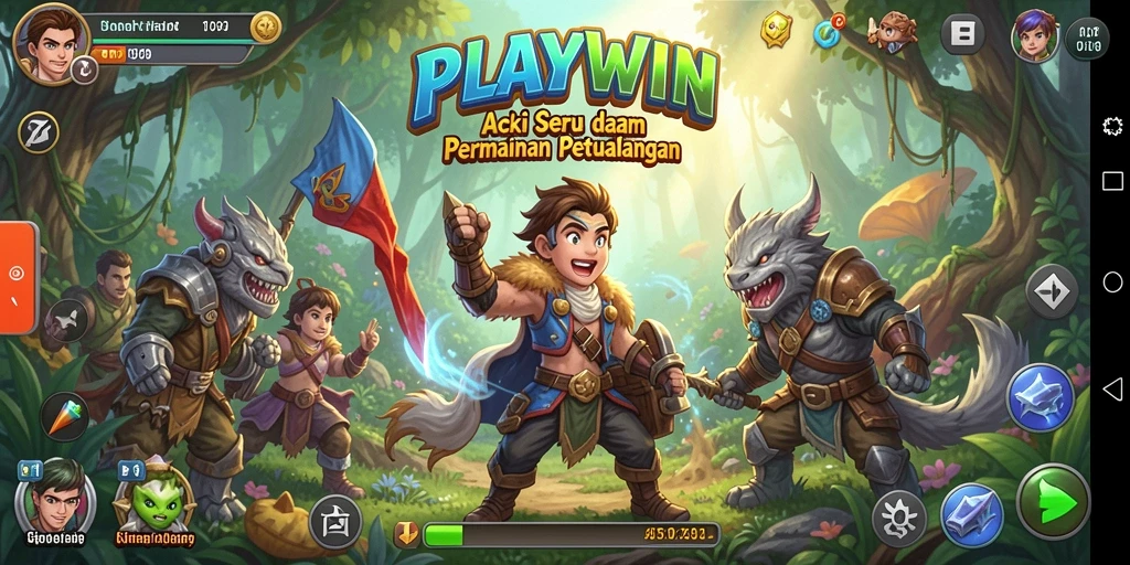 Tampilan gameplay seru dan menegangkan dari PLAYWIN.