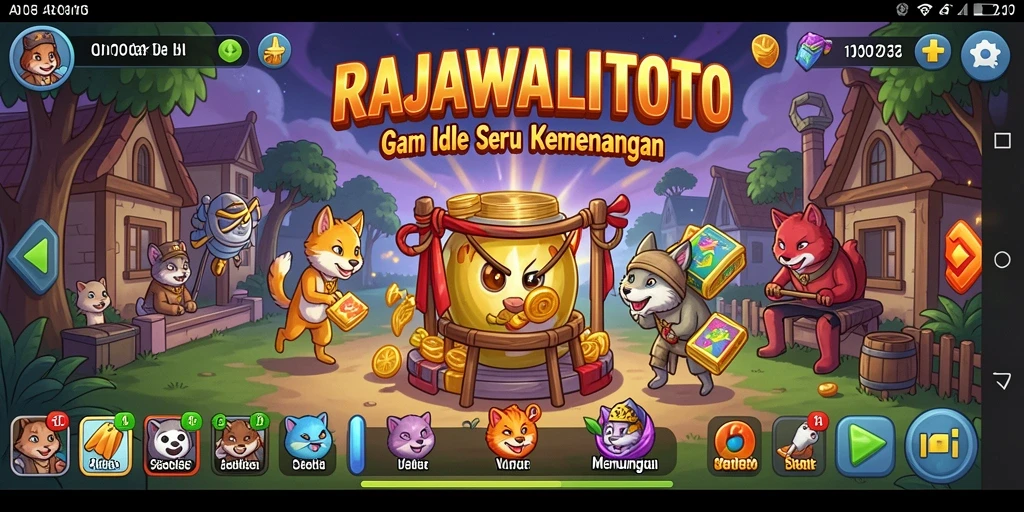 Tampilan gameplay menarik dari RAJAWALITOTO dengan karakter yang berkembang.