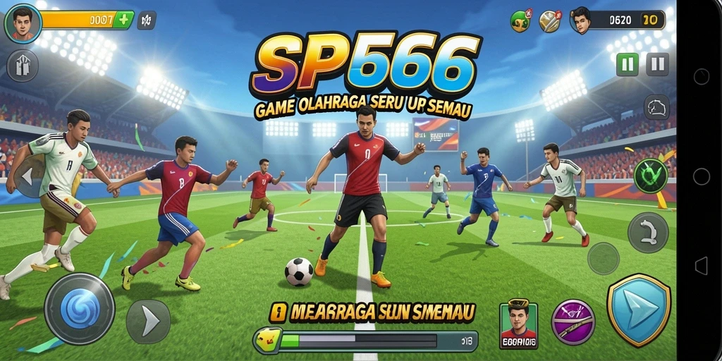 Gameplay seru dalam SP666 yang menampilkan berbagai olahraga.