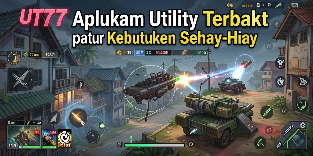 Screenshot UT77 yang menunjukkan antarmuka aplikasi Utility yang ramah pengguna.